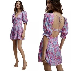 For Love & Lemons Angie Mini Dress Sz Small NWT Revolve